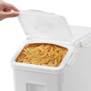 Large 4.5Gallon/<b>20L</b> Dog Food Dispenser <b>Bin</b> Rice Storage Container for Kitchen Grain Cereal Flour Ingredient Storage Double - Product Image 1
