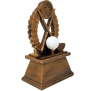 Golf Wreath <b>Trophy</b> Award Brass Golf <b>Cup</b> Sports Achievement Award Decorative Golf Champion <b>Trophy</b> for Tournament Winners and Golf - Product Image 5