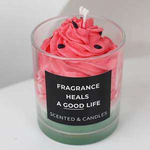 Velas en forma de postre, velas decorativas perfumadas de cera de soja, velas creativas de aroma de etiqueta privada de lujo para fiesta, regalo de vacaciones, Navidad - Product Image 5