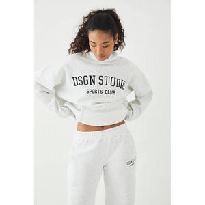 Sudadera con Capucha de Algodón Grueso de Alta Calidad, Transpirable, con Estampado Personalizado en la Parte Delantera para Mujer, con Opciones Personalizables - Product Image 1