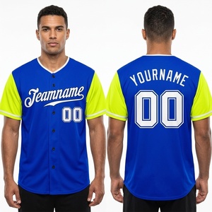 Camiseta de Béisbol de Alto Rendimiento Hecha a Medida, Diseño Sublimado, Paneles de Malla Transpirable, Ropa Deportiva para Equipos, 100% Poliéster - Product Image 1