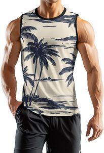 Camiseta sin mangas para gimnasio sin costuras para hombre, elástica, ligera, transpirable, sin mangas, para culturismo, entrenamiento físico, chaleco de rendimiento - Product Image 3
