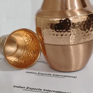 โถข้างเตียงทองแดงแท้ การออกแบบที่ได้รับแรงบันดาลใจจากงานตีขึ้นรูป ขวดทองแดงคุณภาพดีที่สุดรุ่นใหม่ล่าสุด ไออีไอ 31 - Product Image 4