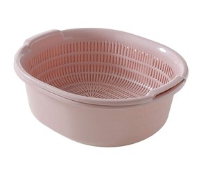 Cesta de Almacenamiento de Agua con Drenaje Redondo de PP Ecológico para Cocina, Colador y Escurridor de Frutas y Verduras - Product Image 4