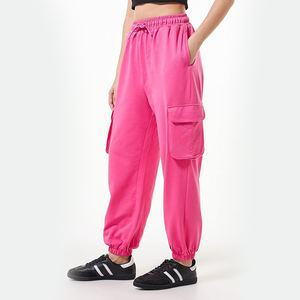 Pantalones Jogger Bootcut para Mujer, Cintura Alta, Cordón Ajustable, Puños Elásticos, Dobladillo Acampanado, Transpirables, de Algodón y Spandex, Estilo Retro - Product Image 2