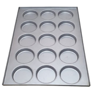 Made in India Globally Selling Washable Aluminized Steel <b>Baking</b> Dishes & Pans 600 X 400 Burger <b>Tray</b> with 15 Cavity for Sale - Product Image 1