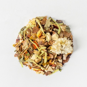 15 Sachets de Thé Pyramidaux aux Herbes 3g – Feuille de Molène, Ginseng, Baies de <span class=keywords><strong>Sureau</strong></span>, Gingembre, Thym – Nettoyage Pulmonaire et Soutien à la Santé – Certifié HACCP – OEM TOP - Product Image 1