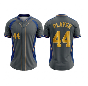 Custom Sublimated Baseball Jersey OEM Manufacturer Team Uniforms Breathable Moisture Wicking <b>Athletic</b> Wear Personalized Logo - Product Image 5