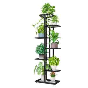 Support à plantes compact en bois à niveaux, pour intérieur et extérieur, étagère à pots de fleurs en bois naturel, présentoir pour plantes de jardin et de maison - Product Image 5