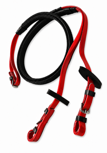 Bridon d'équitation professionnel avec rênes |   Ensemble de rênes et de bridons pour chevaux en cuir synthétique durable, pour l'entraînement et la compétition - Product Image 2
