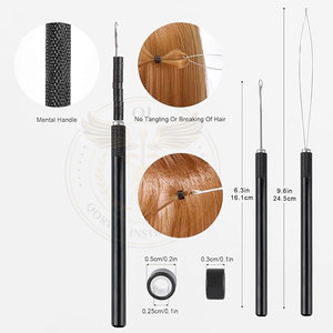 Kit d'outils pour extensions capillaires à coudre, pinces à extensions capillaires à 2 trous, pinces microlink, aiguille à boucle pour extensions capillaires - Product Image 4