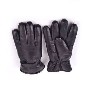 Guantes de cuero hasta la muñeca, sin forro, térmicos, estilo liso, para uso en invierno al aire libre, suministro directo de fábrica, guantes de cuero de tela suave - Product Image 5