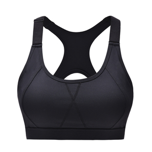Soutiens-gorge de sport et de yoga grande taille respirants à logo frontal, haute performance, les plus vendus en gros - Product Image 4