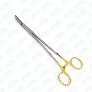 Portaagujas Heaney de 8 pulgadas (20 cm) con mordazas curvas, insertos TC, mango de anillo con trinquete, instrumentos ortopédicos de acero inoxidable - Product Image 3