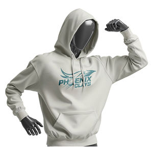 Manufacturers Premium Quality Cotton <b>Fleece</b> With Custom Logo <b>Black</b> Cotton Chenille Embroidery O-Neck Hoodie Sweatshirt For Men's - Product Image 2