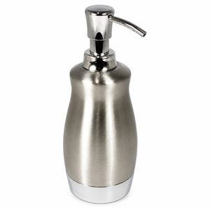 Wholesale Stainless Steel Bathroom Set <b>Soap</b> Dispenser Countertop <b>Refillable</b> <b>Hand</b> <b>Soap</b> Liquid Pump Bottle For Modern Home Hotels - Product Image 1