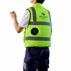 เสื้อกั๊กสะท้อนแสงพร้อมพัดลมระบายความร้อน สีตามสั่ง มาตรฐาน ANSI Class 2 EN ISO Class 1 โลโก้ตามสั่ง คุณภาพสูง - Product Image 5
