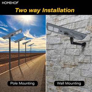 Farola Solar para Exteriores Homehop, Impermeable, 400W, con Sensor de Movimiento, 90 LED, con Control Remoto, para Estacionamientos, Caminos y Estadios - Product Image 3