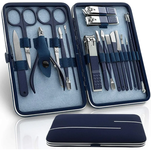 Juego de Manicura y Pedicura Profesional de Lujo de 19 Piezas, Kit de Cortauñas de Acero Inoxidable 5 en 1, Cortadores de Uñas, Tijeras de Belleza - Product Image 3