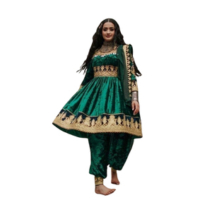 Afghan Kuchi <b>Dress</b> With Handmade Tribal Traditional Embroidered <b>Dress</b> For Women Festival Pashtun Culture Afghan Kuchi <b>Dress</b> - Product Image 1