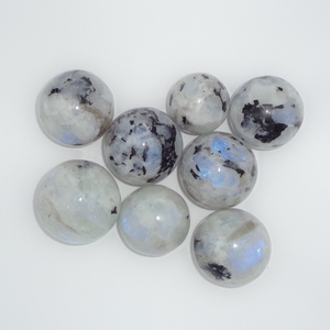 Esfera de piedra lunar arcoíris natural, bola de cristal con destello azul, piedra curativa para Reiki, meditación, energía, decoración, venta al por mayor - Product Image 3