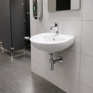 Modern Oval Nano Polished Granite Finish <b>Wall</b>-Hung Wash Basin 5-Year Warranty-Easy Clean for Bathroom/Washroom Hospital Home - Product Image 4
