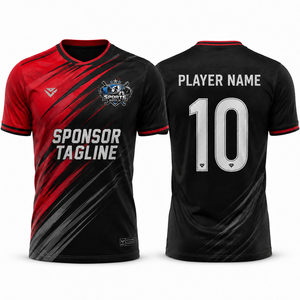 เสื้อฟุตบอลคุณภาพพรีเมียม ผ้าโพลีเอสเตอร์ทนทาน พิมพ์ลายแบบซับลิเมชั่น น้ำหนักเบา กระชับพอดีตัว เหมาะสำหรับสโมสรมืออาชีพ - Product Image 1