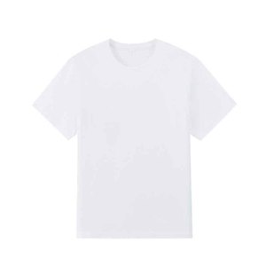 Camiseta de Algodón Lisa para Hombre, Cuello Redondo, Manga Corta, Corte Regular, Estilo Casual, Tejido Jersey, Color Sólido - Product Image 3