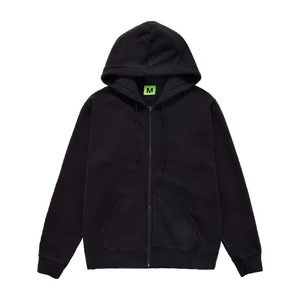 Sudadera deportiva unisex QST de otoño, informal, con cremallera completa, capucha, ajuste holgado, bordada, de algodón antipilling. - Product Image 1
