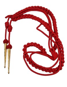 Cordon d'épaule torsadé en fil d'or, prix de gros, accessoires d'uniforme tactique, aiguillette - Product Image 4