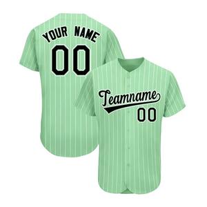 Camiseta de Béisbol a Rayas Personalizada al por Mayor, Económica, Transpirable, Tallas Grandes, con Técnicas de Impresión - Product Image 2