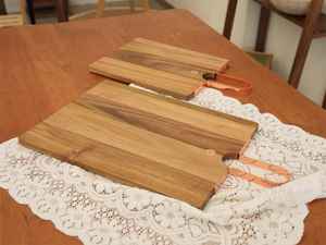 Planches à découper en bois d'acacia de haute qualité, personnalisables, nouveau style, adaptées aux aliments, pour la cuisine, 30/45 cm - Product Image 5