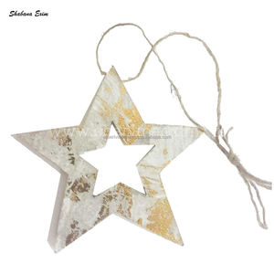 Adornos navideños hechos a medida Árbol de madera Colgante Artesanía Fiesta Adornos navideños Decoración a precio barato - Product Image 6