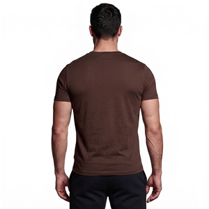 <b>Mens</b> Regular Fit <b>White</b> O-neck <b>Short</b> <b>Sleeve</b> Cotton T-<b>shirt</b> Solid Casual Knitted Anti-wrinkle <b>Men</b> T-<b>shirt</b> - Product Image 2