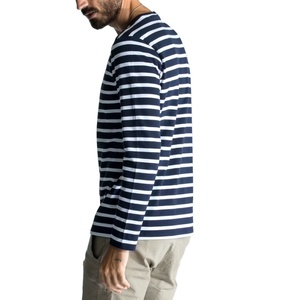 เสื้อยืดคอกลมแขนยาวสำหรับผู้ชายทรง5% ผ้าคอตตอน95% เข้ารูปขนาดใหญ่ผลิตจากโรงงาน - Product Image 6