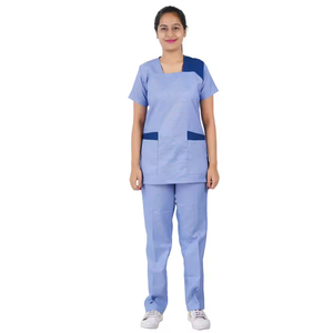 Comfortable Medical <b>Scrubs</b> <b>Sets</b> for Men Women Breathable Lightweight Hospital <b>Scrub</b> Woven Cotton Pants Top <b>Scrub</b> Uniforms - Product Image 6