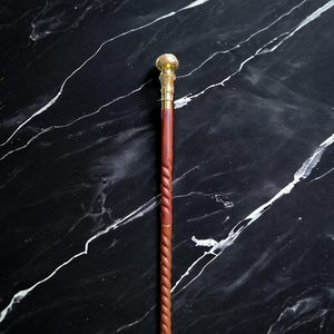 Canne de marche pour homme avec poignée en laiton antique, faite à la main, légère, style vintage, robuste et durable pour la mobilité - Product Image 2