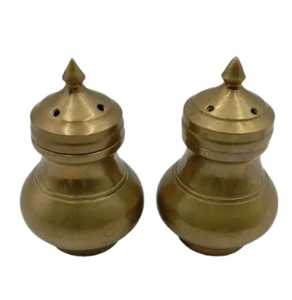 Rose Gold Copper <b>Salt</b> and Pepper Shakers Set Hammered Metal Cylinder Spice Dispenser for Modern Dining Hotel - Product Image 5
