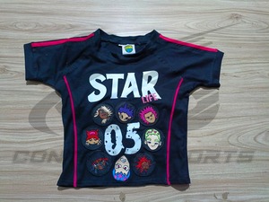 เสื้อยืดครอปทรงบ็อกซี่ผ้าฝ้ายวินเทจพิมพ์ลายกราฟิกแบบกำหนดเองสำหรับผู้ชาย เสื้อยืดโอเวอร์ไซส์ทรงบ็อกซี่สไตล์สตรีทแวร์แบบกำหนดเอง - Product Image 5