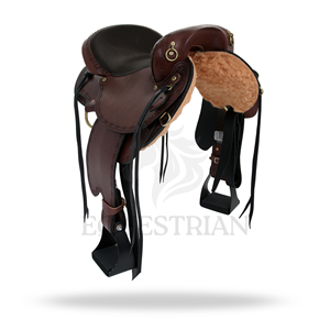 Selle Western Endurance Trail en Cuir avec Arceau en Bois pour Équitation et Équipement Équestre - Product Image 3