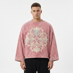 OEM ODM Personnalisé Hommes Tissu Toile Respirant Délavé à l'Acide 100% Coton Fibre de Bambou Grande Taille Surdimensionné Pakistan - Product Image 1