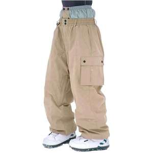 Waterproof Men Women <b>Ski</b> Pants High Waisted Cargo Snowboard Pants Windproof Breathable Thermal Outdoor Winter Snow Trousers - Product Image 4