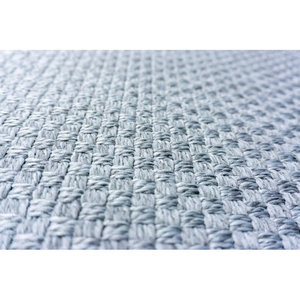 พรมศรนารายณ์หวายแบบชนบทสีฟ้าอ่อนสามารถซักได้พรมในร่มที่มีคุณสมบัติกันลื่นสำหรับใช้งานกลางแจ้ง - Product Image 6