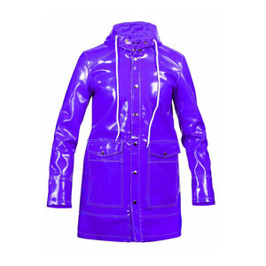 Abrigo Unisex Premium de Cuero PVC Impermeable - Protección Contra Tormentas y Lluvia para Exteriores, Diseño Invernal de Estilo Urbano - Product Image 3