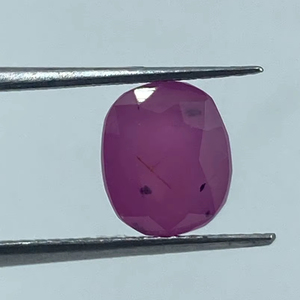 Pierre précieuse naturelle de qualité supérieure, rubis rose-violet, pierre brute, taille ovale, 3,16 carats, par l'exportateur au meilleur prix - Product Image 1