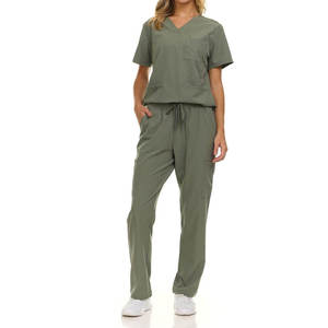 Tenue médicale professionnelle : Blouse et pantalon confortables, légers et respirants pour le travail quotidien des infirmières - Product Image 2