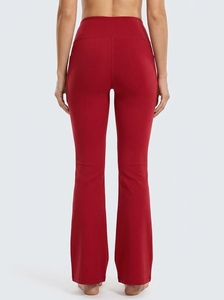 women wide leg <b>yoga</b> pants high waist <b>flared</b> <b>leggings</b> comfortable stretch workout pants for gym fitness and casual wear - Product Image 2