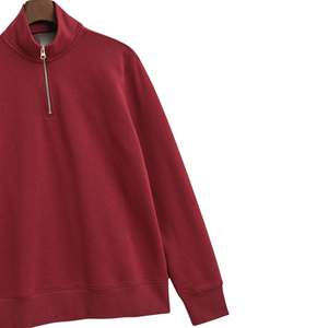 Sudaderas de Cuello Redondo Color Borgoña de Alta Calidad para Hombre, 100% Algodón, Forro Polar Antipelusas, Talla XL, Sudaderas con Capucha para Invierno - Product Image 4