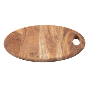 High End Quality Round Wooden Chopping <b>Block</b> With Handle Solid Wood Kitchen Board - Product Image 2