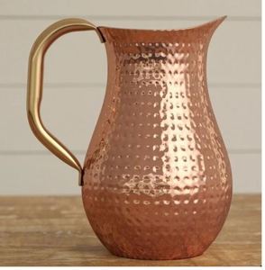 Ensemble de carafes en cuivre pour des moments d'hydratation élégants et luxueux, ensemble de service d'eau en métal avec verres, durable, réutilisable, pour la cuisine et la salle à manger. - Product Image 6